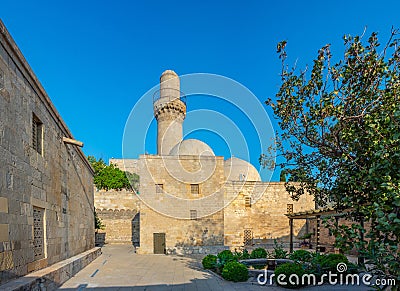 Courtyard of the Palace of the Shirvanshahs in Baku, Azerbaijan Stock Photo