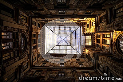 Courtyard in Rome Stock Photo