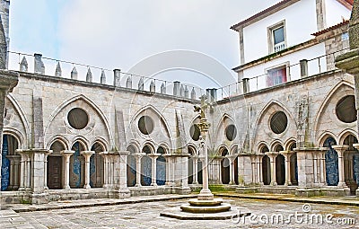 The courtyard of Se Cathedral Editorial Stock Photo