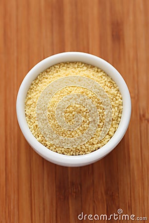 Couscous in a bowl Stock Photo