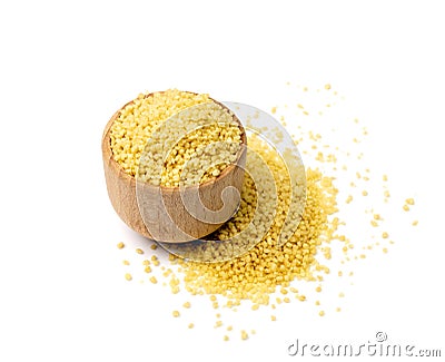 Couscous, Cuscus, Raw Kuskus Stock Photo