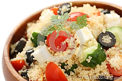 Couscous salad , kuskus salad Stock Photo