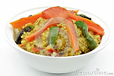 Couscous with vegetables Stock Photo