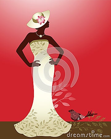 Couture woman Vector Illustration