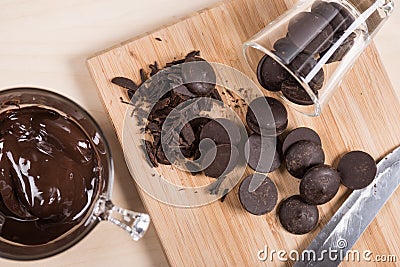 Couverture chocolate Stock Photo