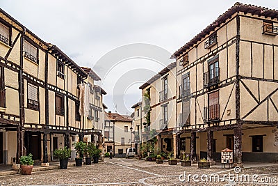 Covarrubias, Spain - Jun 16, 2023: The old town of the medieval Editorial Stock Photo