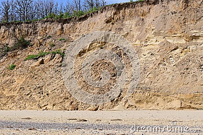 Covehithe Beach and Cliffs, Suffolk, England, UK Stock Photo