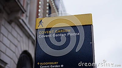 Covent Garden Piazza in London Editorial Stock Photo