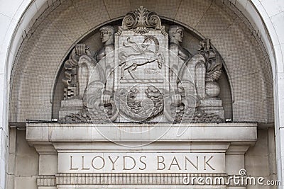 Lloyds Bank in Coventry Editorial Stock Photo