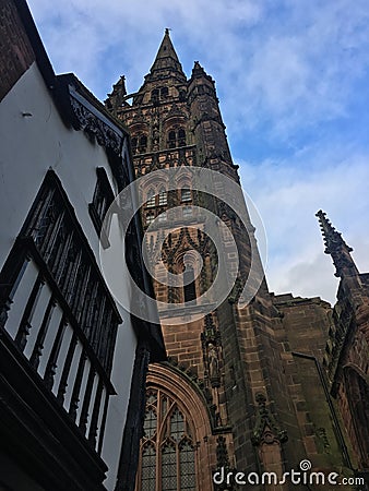 Coventry, Warwickshire, UK, Cathedral Church of Saint Michael. Exterior Stock Photo