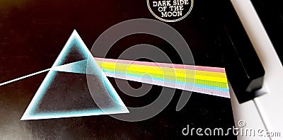 Cover of the album Dark side of the moon Editorial Stock Photo