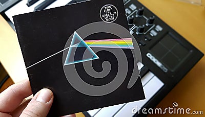 Cover of the album Dark side of the moon Editorial Stock Photo