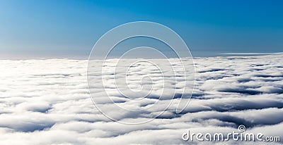 Cover of clouds seen from an aeroplane Stock Photo