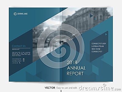 Cover design annual report, flyer, brochure. Vector Illustration