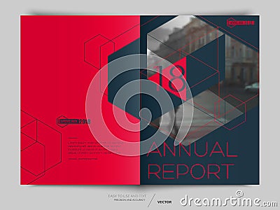 Cover design annual report, flyer, brochure. Vector Illustration