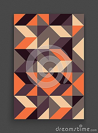 Cover design template for advertising. Abstract colorful geometric design. Pattern can be used as a template for brochure. Vector Illustration