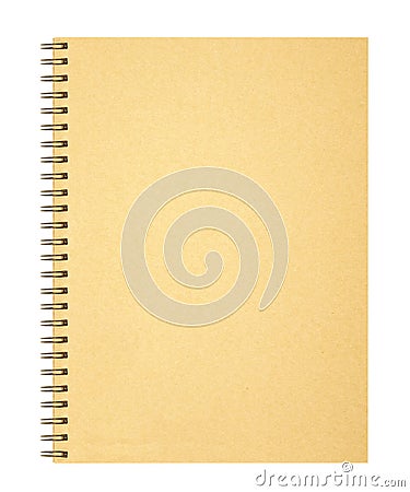 Cover notebook on white background Stock Photo
