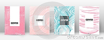 Cover page design template. Hipster brochure layou Vector Illustration