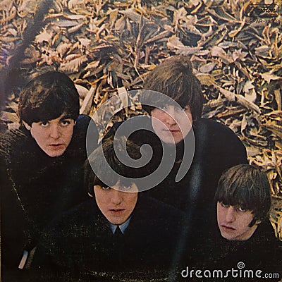 Cover of vinyl album The Early Beatles Editorial Stock Photo