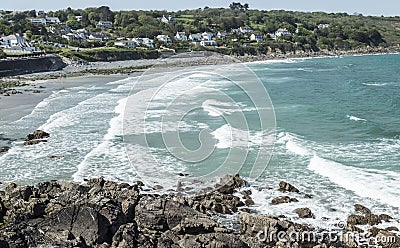 Coverack bay in Cornwall England Stock Photo