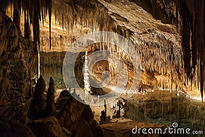 Coves del Drach Stock Photo