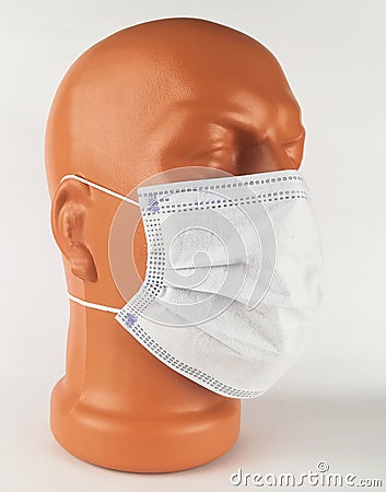 Covid corana virus mask man Stock Photo