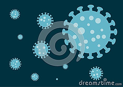 Covid-19 or Corona Virus Pandemic Vector Illustration