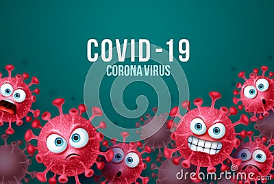 Covid-19 corona virus vector background template. Corona virus background Vector Illustration