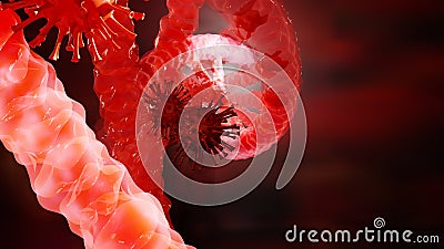 Illustration COVID-19 Coronavirus Infections Viruses Stock Photo