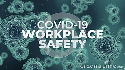 Covid-19 Coronavirus Workplace Safety Stock Photo