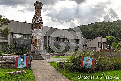 Covid 19 And Native Americans In Cherokee North Carolina Editorial Stock Photo