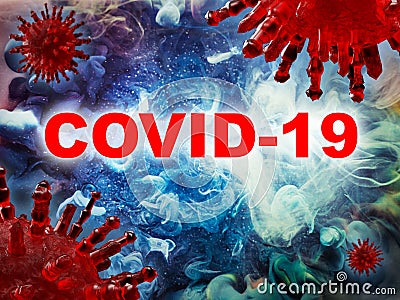 Covid-19 outbreak world epidemic virus microbes Stock Photo