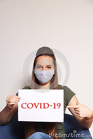 Covid-19 pandemic . 2021 year . Novi Sad . Serbia . Stock Photo