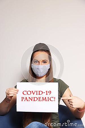 Covid-19 pandemic . 2021 year . Serbia . Stock Photo