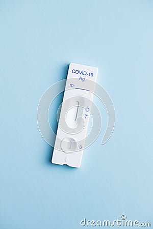 Covid-19 rapid antigen test. Rapid antibodies test kit Stock Photo