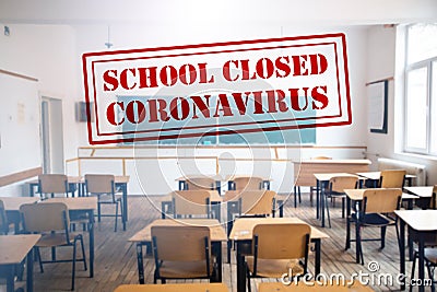 COVID-19: school closures Stock Photo