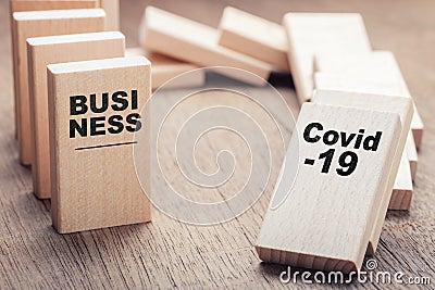 Covid-19 and Upcoming Impact on Business Stock Photo