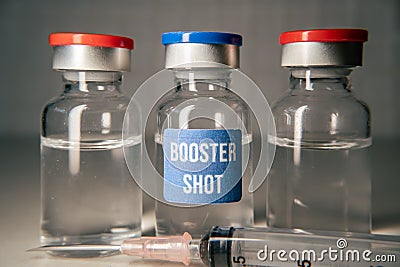 Covid-19 vaccine booster shot concept Stock Photo