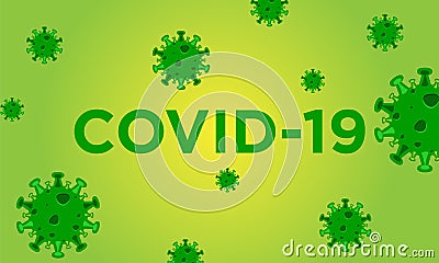 COVID-19 vector design template concept background Vector Illustration