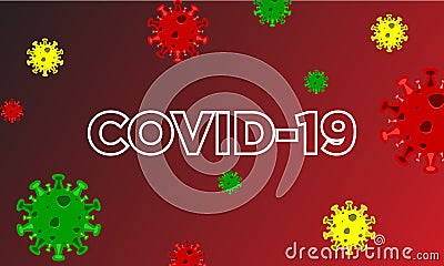 COVID-19 vector design template concept background Vector Illustration