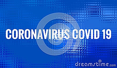 Covid Virus Desease Banner Abstract Background Stock Photo