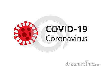 COVID-19 Wuhan Novel coronavirus 2019-nCoV outbreak on white background. Corona Virus disease 2019 Pandemic Protection Concept Vector Illustration