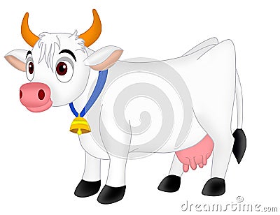 Cow Cartoon Illustration