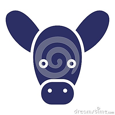 Cow Isolated VectorI con which can easily modify or edit Vector Illustration