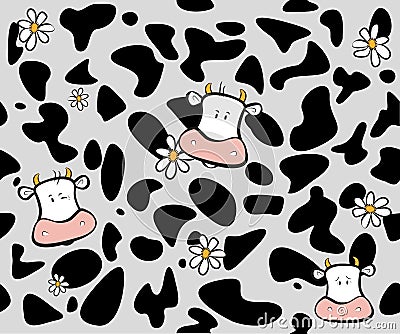 Cow pattern Vector Illustration