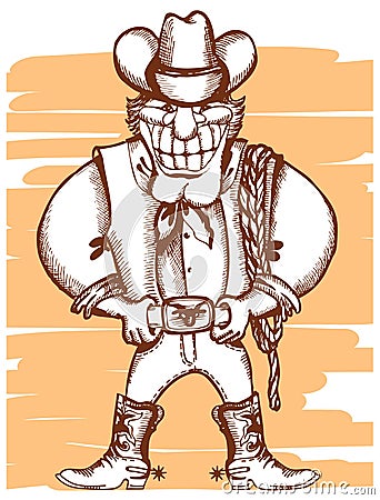 Cowboy Vector Illustration