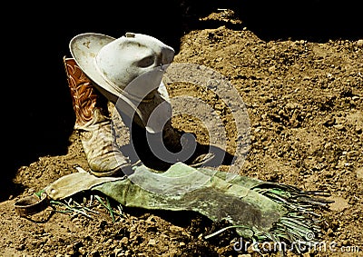 Cowboy Apparel Stock Photo