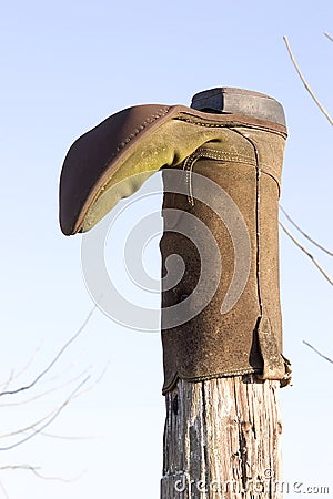 The Cowboy Boot Stock Photo