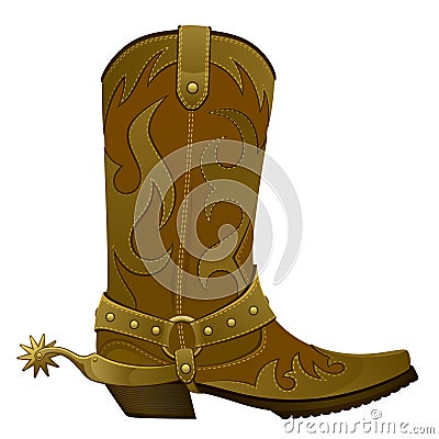 Cowboy boots Vector Illustration