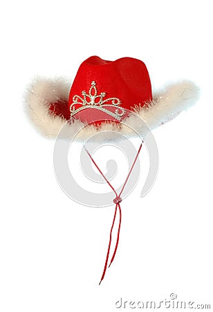 Cowboy Christmas hat. Stock Photo